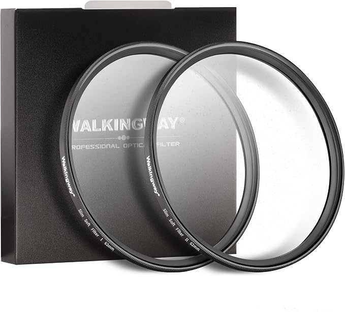 Walking Way 62MM White Pro Mist Diffusion Filter Soft Focus Dreamy Fog Effect by WalkingWay