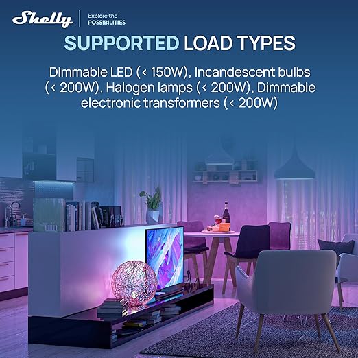 Shelly Dimmer Gen4 US UL, Zigbee Smart Dimming, Compatible - Image 5