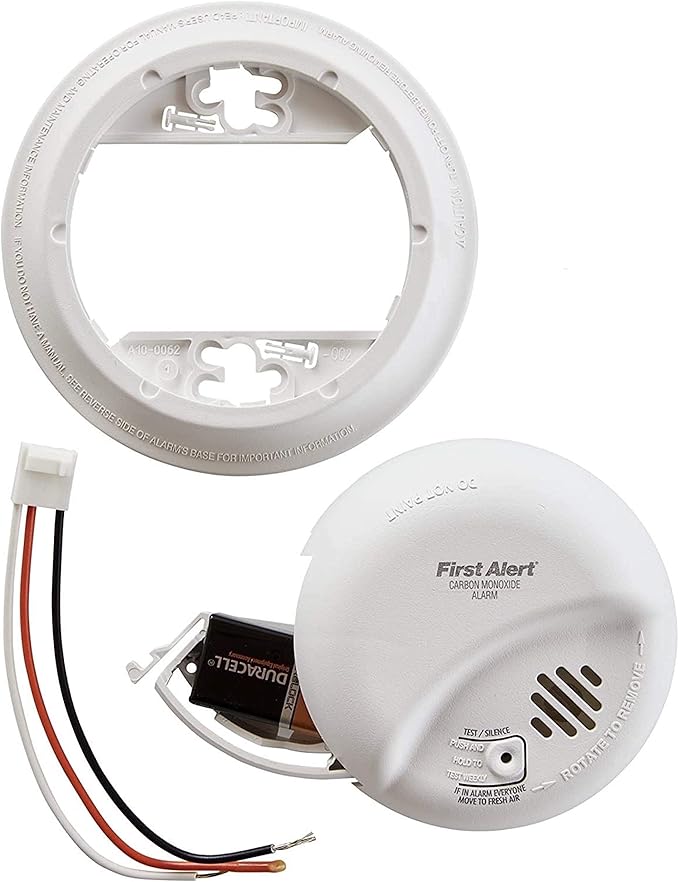 First Alert BRK Carbon Monoxide Detector, Hardwired Alarm - Image 4