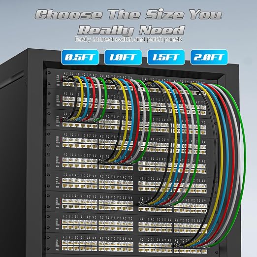 0.5 Foot Cat6 Patch Cables, Solid Pure Copper Patch Cord, Cat 6 Ethernet Cable - Image 6