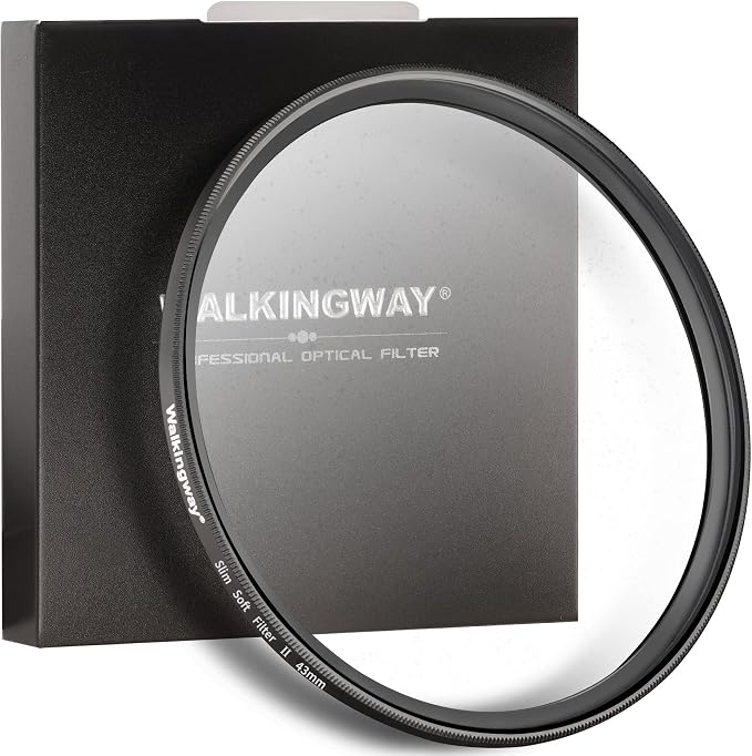 Walking Way 43MM White Pro Mist Diffusion Lens Filter, Dreamy Fog & Soft Glow by WalkingWay