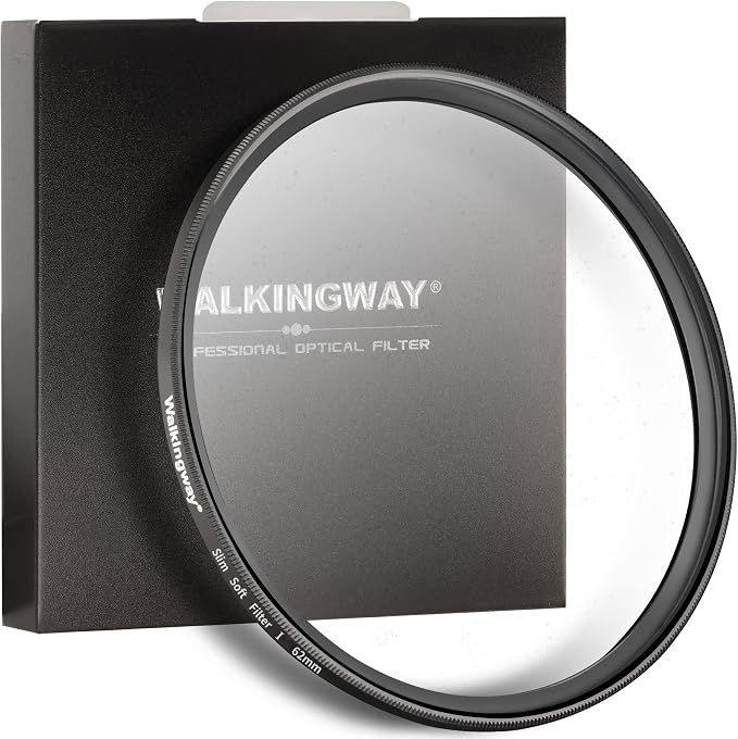 Walking Way 62MM White Pro Mist Diffusion Lens Filter, Dreamy Fog & Soft Glow by WalkingWay
