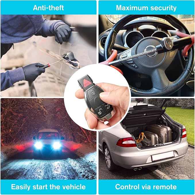 2PCS Car Key Fob Keyless Entry Remote 315MHz YZ3312 IYZ3317 - Image 3
