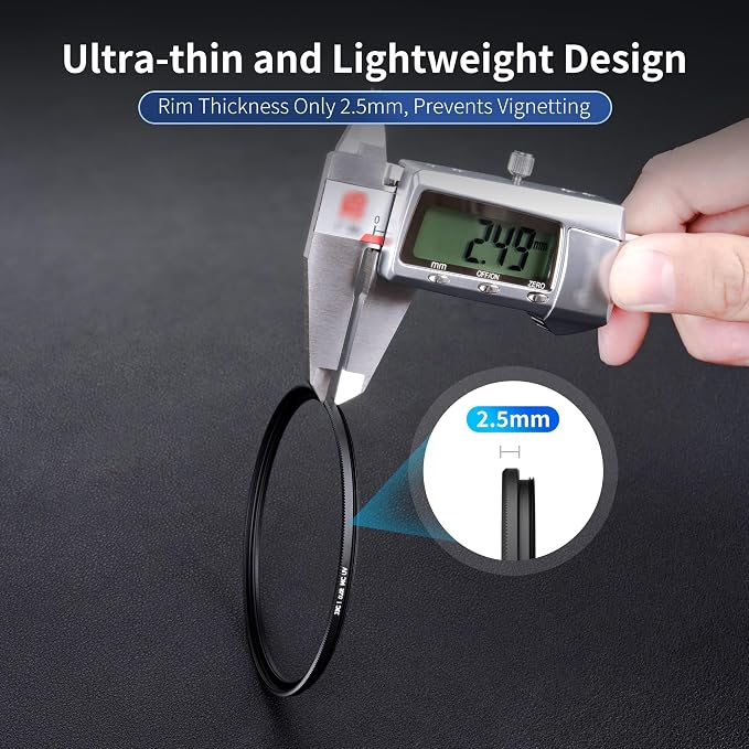 JJC 43mm Ultra-Low Reflectivity UV Filter Lens Protection - Image 4