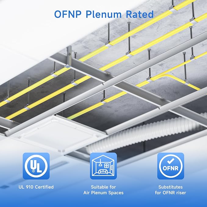 Cable Matters Plenum Rated Duplex OS2 Single Mode Fiber Optic Patch Cable - 3m - Image 3