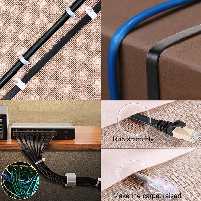 BUSOHE Cat8 Ethernet Cable 10FT 5 Pack Multi Color, Cat-8 Flat RJ45 Computer - Image 6