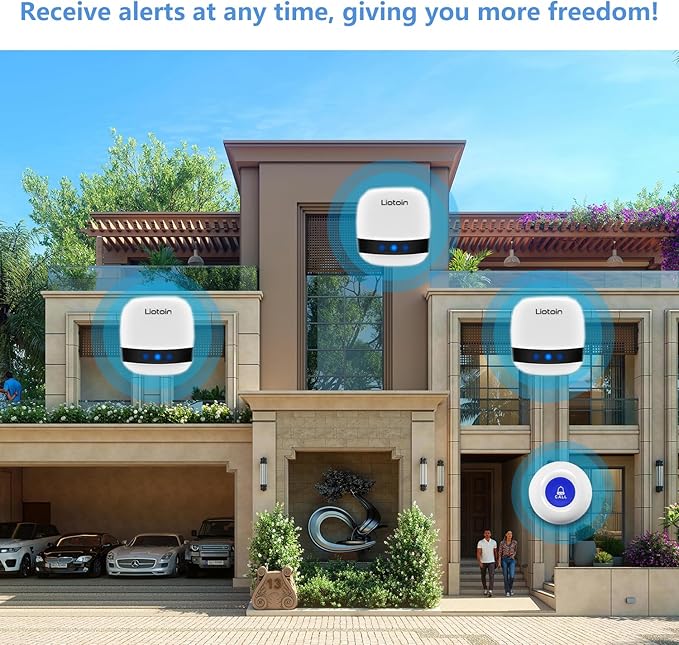 Caregiver Pager Wireless Call Button Alert Button Call Bell Emergency Button - Image 4