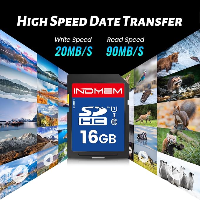 INDMEM SD Card 16GB, High-Speed Secure Digital Cards - Image 6