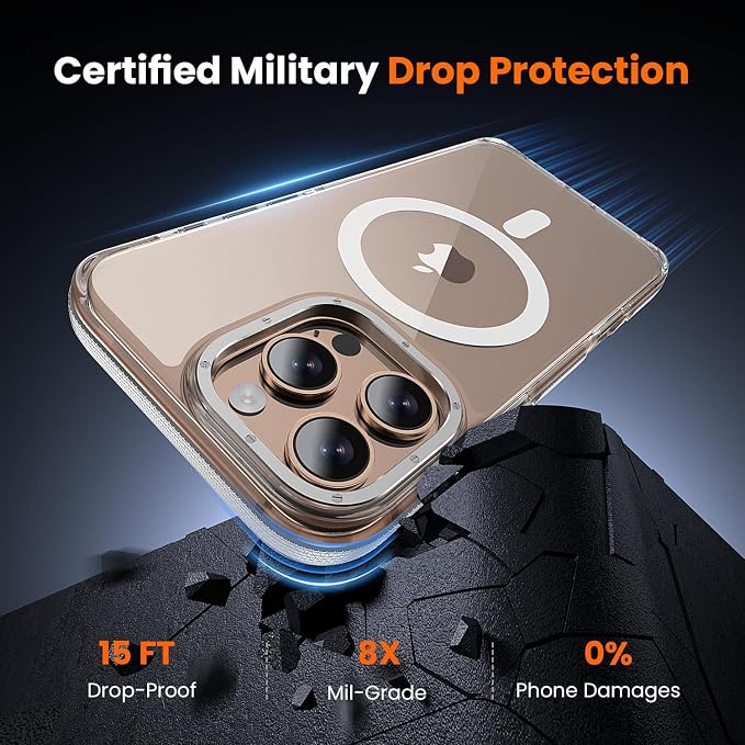 toushion 3 in 1 for iPhone 16 Pro Case Clear - Image 5