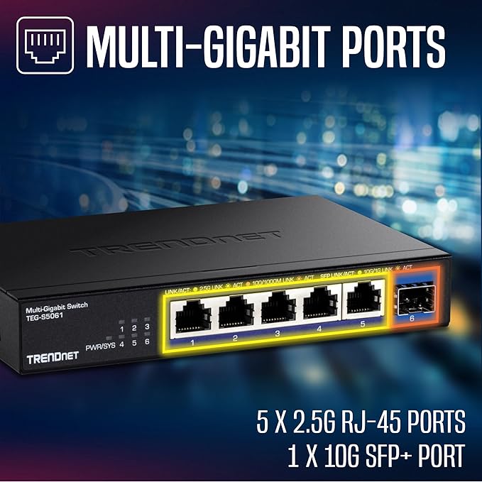 TRENDnet 6-Port Unmanaged 2.5G Switch - Image 6
