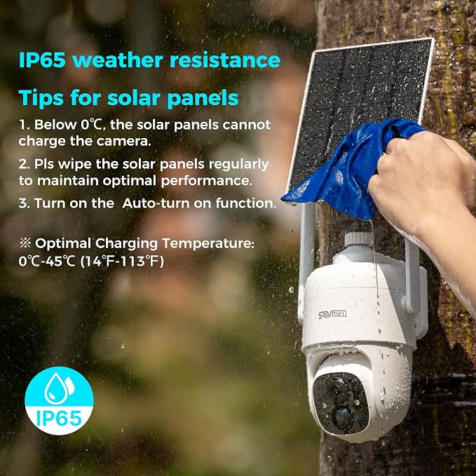 Vicohome CQ1 AI 2K Solar Security Camera Wireless Outdoor, Battery Powered - Image 7