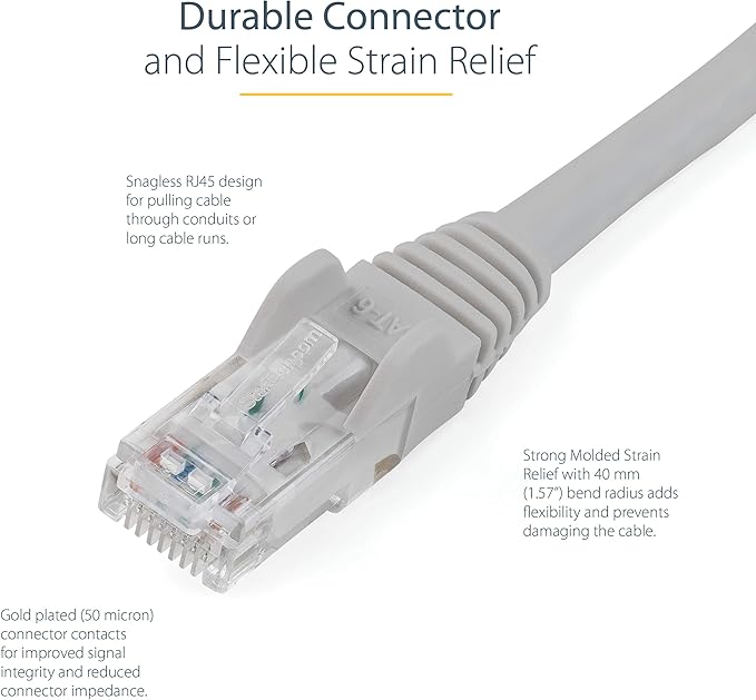 StarTech 50ft CAT6 Ethernet Cable - Image 3