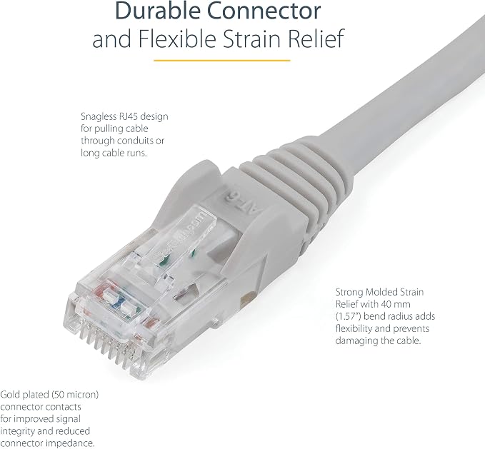StarTech.com 10 ft. CAT6 Ethernet Cable - Image 3