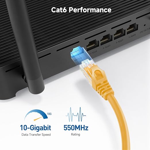 Cable Matters 10Gbps Snagless Cat 6 Ethernet Cable - 50ft - Image 3