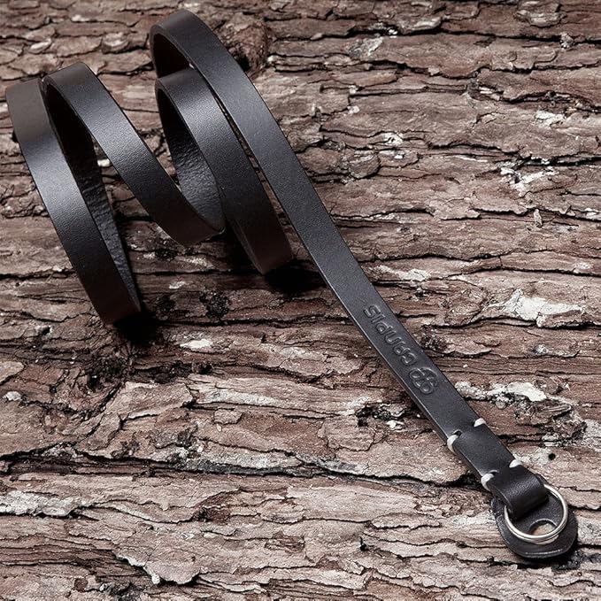 Genuine Slim Leather Camera Neck Shoulder Strap compatible - Image 4
