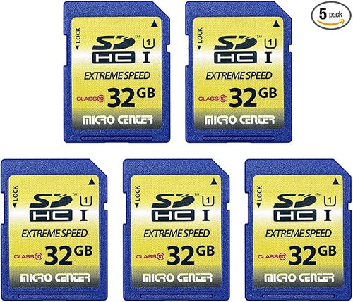 32GB Class 10 SDHC Flash Memory Card Full Size SD Card USH-I U1 Trail Camera by INLAND