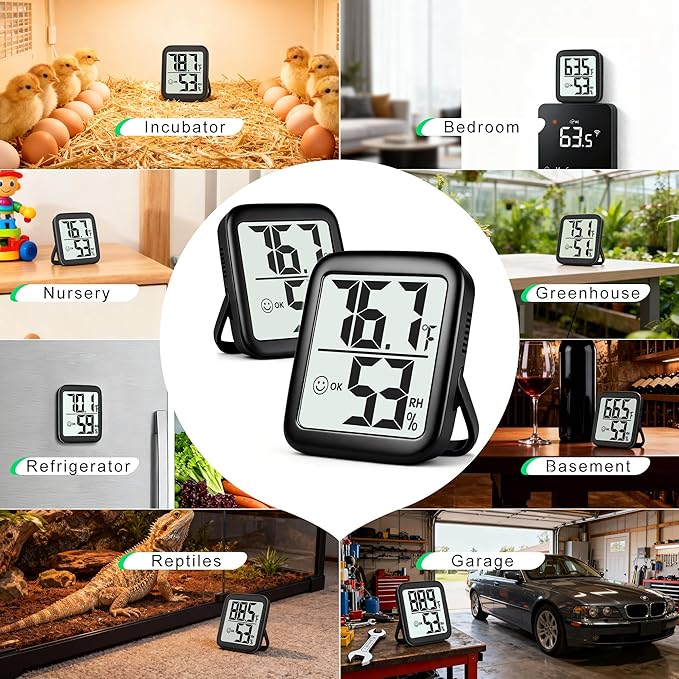 Antonki 2 Pack Room Thermometer - Image 5