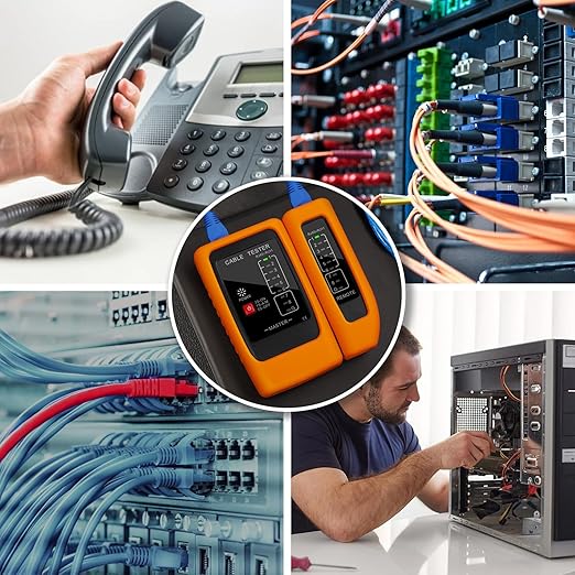 Network Cable Tester with PoE Detection, RJ45/RJ11 Ethernet & Telephone Cable - Image 6