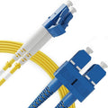 BEYONDTECH 1m LC to SC Fiber Patch Cable – UPC Single-Mode Duplex Fiber Optic by Beyondtech
