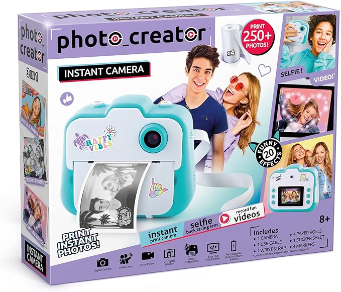Canal Toys Photo Creator Instant Print Camera – Photo, Selfie and Video – by CanalToysUSALtd