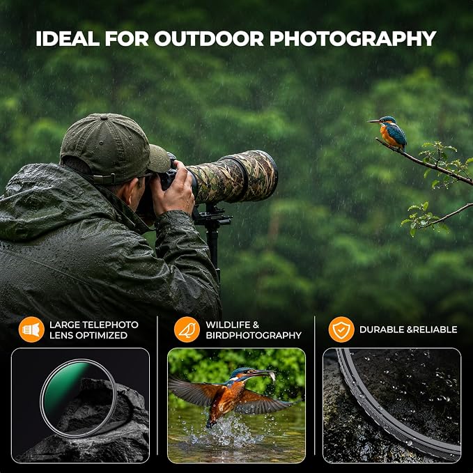 K&F CONCEPT 77mm Circular Polarizers Filter Super Slim - Image 5
