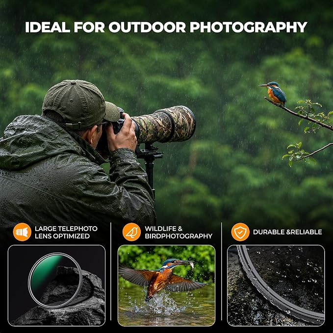 K&F CONCEPT 82mm Circular Polarizers Filter Super Slim - Image 5
