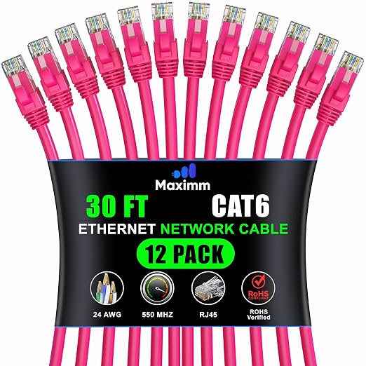 Maximm Cat 6 Ethernet Cable - 30 ft by MaximmCable