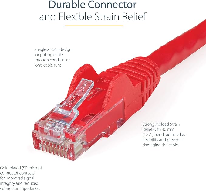 StarTech 14ft CAT6 Ethernet Cable - Image 3