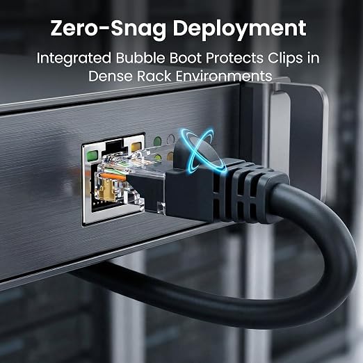 GEARit Cat 6 Ethernet Patch Cable 20 ft Black Cat6 Patch Cables 20ft - Image 5