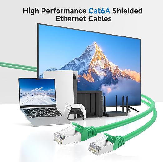 Cable Matters 10Gbps Snagless Shielded Cat 6A Ethernet Cable - 7ft - Image 2