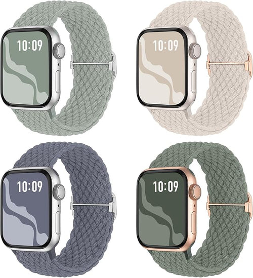 4 Pack Braided Stretchy Bands Compatible by Suitisbest