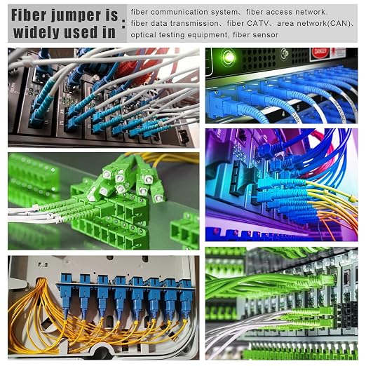 30ft SC to SC Fiber Optic Patch Cable, Armored Single Mode SC/UPC to SC/UPC - Image 5