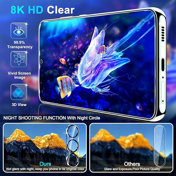 firtstnow 3 Pack for Samsung Galaxy S24 FE Screen Protector Tempered Glass + 3 - Image 3