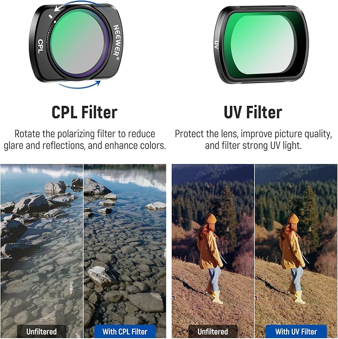 NEEWER 6 Pack ND CPL UV Filter Set Compatible - Image 3