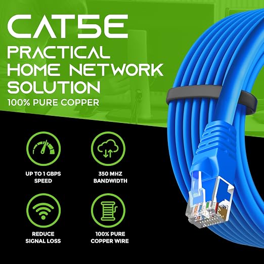 GearIT 10-Pack, Cat5e Ethernet Patch Cable 10 Feet - Image 8