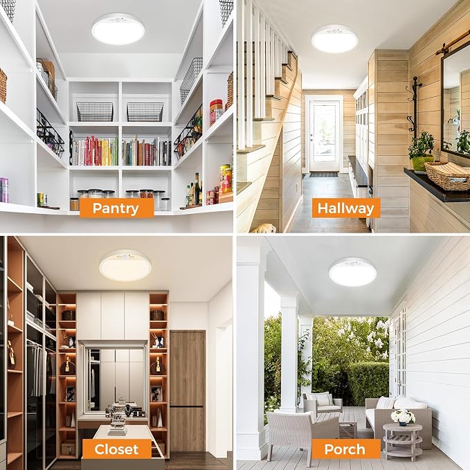 slochi Motion Sensor Light Indoor Wired, 8.7 Inch 3000K/4000K/6500K Closet - Image 6