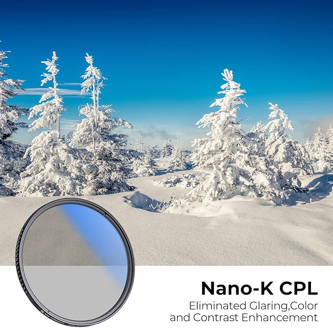 K&F CONCEPT 49mm Circular Polarizer Filter Ultra-Slim 18 Multi-Coated Optical - Image 2