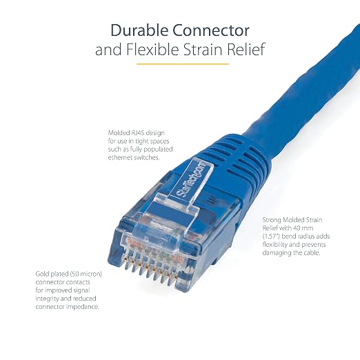 StarTech 10ft CAT6 Ethernet Cable - Image 3