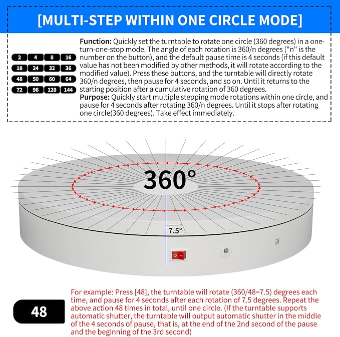 Programmable Motorized Electric Turntable Command-Controlled Rotating Platform - Image 5