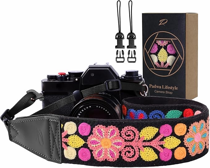 Padwa Lifestyle Colorful Crochet Camera Strap by PadwaLifestyleCameraStrap