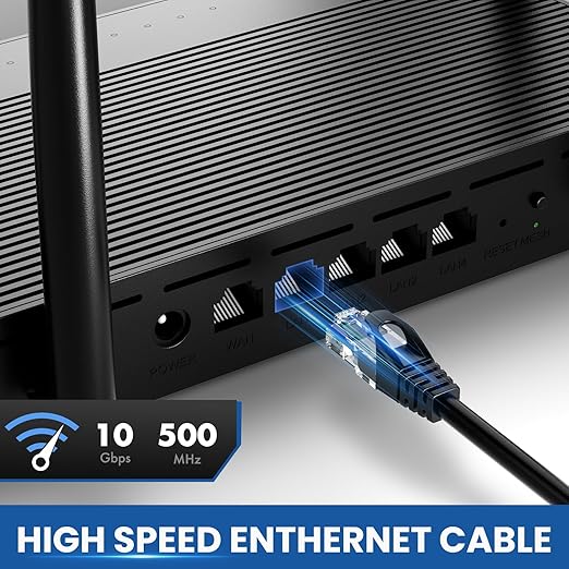 Cat 6 Ethernet Cable 40 ft, 10Gbps High Speed Ethernet Cable, Internet Cable - Image 2