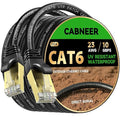 Cat 6 Ethernet Cable 125 ft, Outdoor & Indoor 23AWG 10Gbps High Speed, by CABNEER