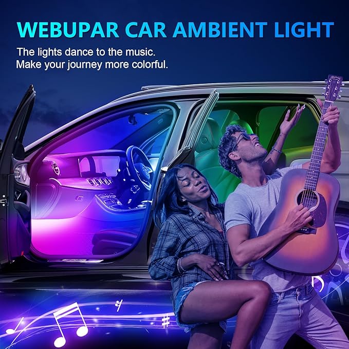 Dreamcolor Acrylic Interior Lights, 10 in 1 LED Strip Lights - Image 6