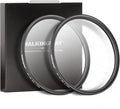 Walking Way 77mm White Mist Diffusion Filter Set, Soft Focus Dreamy Fog Effect by WalkingWay
