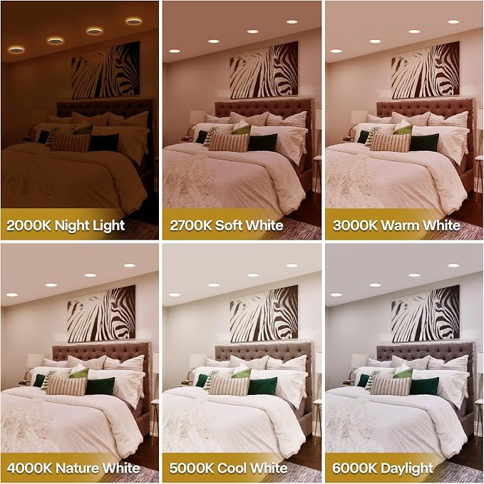 POWERASIA 12 Pack 4 Inch LED Can Lights - Image 6