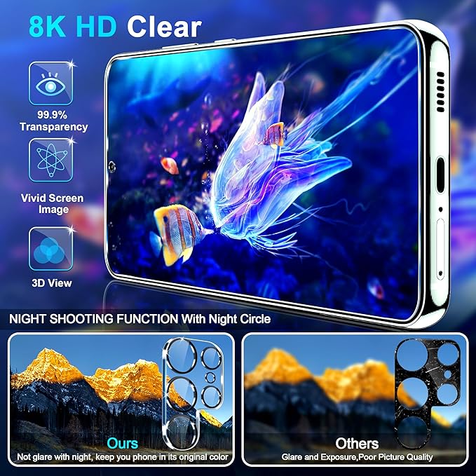 firtstnow 3 Pack for Samsung Galaxy S25 Ultra Screen Protector Tempered Glass + - Image 3