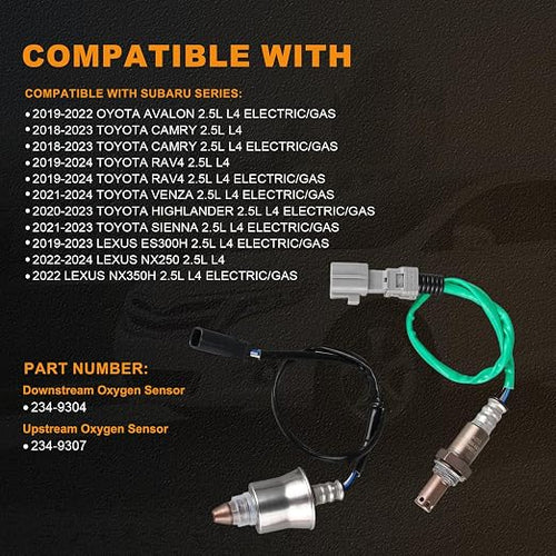 234-9307 234-9304 Upstream Downstream Oxygen O2 Sensor Compatible - Image 2