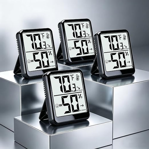 4-Pack Room Thermometer Indoor Hygrometer, Small Digital Temperature and - Image 2
