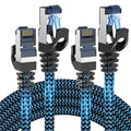 Cat8 Ethernet Cable 3 ft 2 Pack, High Speed 40Gbps 2000MHz, Compatible by CABNEER