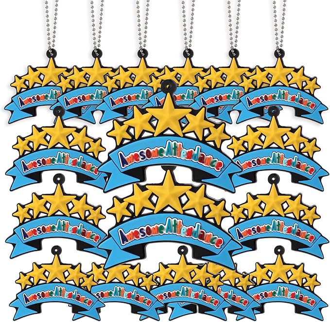 100 Pcs Awesome Attendance Silicone Tags - Image 7